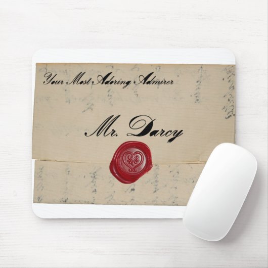 Herr Darcy Regency Love Letter Mousepad (Mit Mouse)