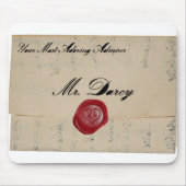 Herr Darcy Regency Love Letter Mousepad (Vorne)