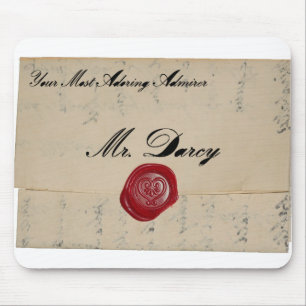 Herr Darcy Regency Love Letter Mousepad