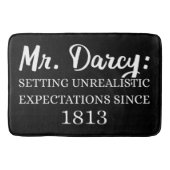 Herr Darcy: Unrealistische Erwartungen seit 1813 I Badematte (Vorderseite)