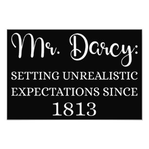 Herr Darcy: Unrealistische Erwartungen seit 1813 I Fotodruck