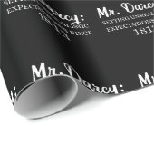 Herr Darcy: Unrealistische Erwartungen seit 1813 I Geschenkpapier (Rolleneckpunkt)