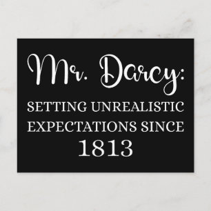 Herr Darcy: Unrealistische Erwartungen seit 1813 I Postkarte