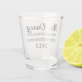 Herr Darcy: Unrealistische Erwartungen seit 1813 I Schnapsglas (Rückseite)