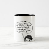 Herr Darcy Zweifarbige Tasse (Mittel)