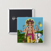 Herr Dattatreya Knopf Button (Vorne & Hinten)