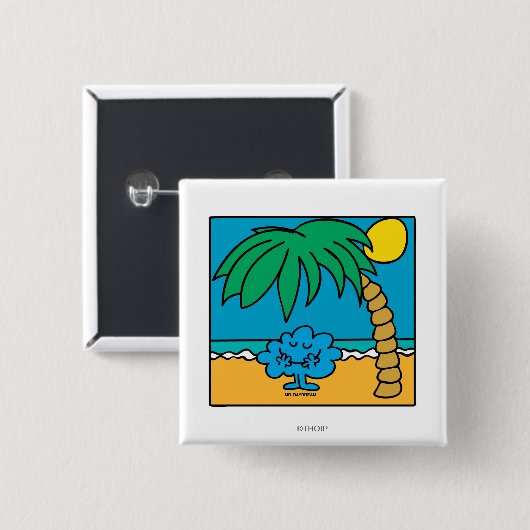 Herr Daydream Beach Scene Button (Vorne & Hinten)