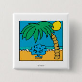 Herr Daydream Beach Scene Button (Vorderseite)