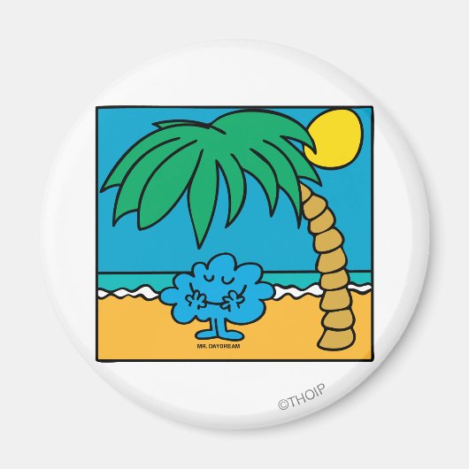 Herr Daydream Beach Scene Magnet (Vorne)