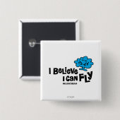 Herr Daydream glaubt, dass er fliegen kann Button (Vorne & Hinten)