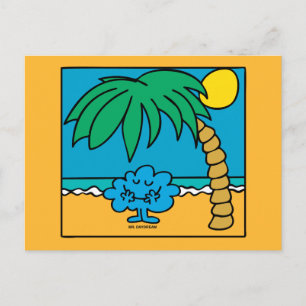Herr Daydream Strand Szene Postkarte