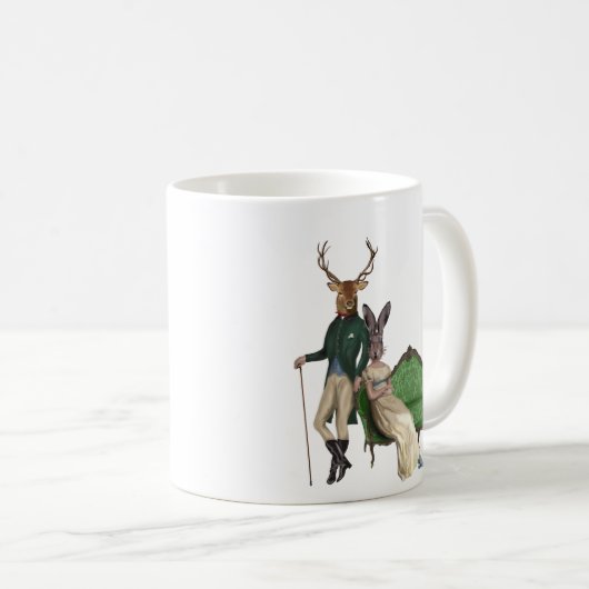 Herr Deer und Frau Rabbit 2 Kaffeetasse (VorderseiteRechts)