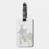 Herr Deer und Frau Rabbit Gepäckanhänger (Rückseite vertikal)