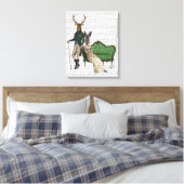 Herr Deer und Frau Rabbit Leinwanddruck (Insitu (Schlafzimmer))