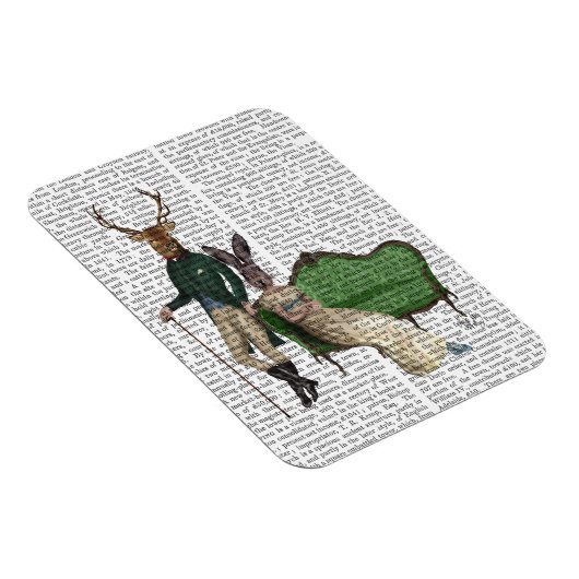 Herr Deer und Frau Rabbit Magnet (Rechte Seite)