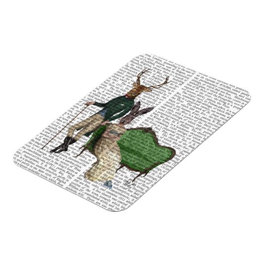Herr Deer und Frau Rabbit Magnet (Linke Seite)