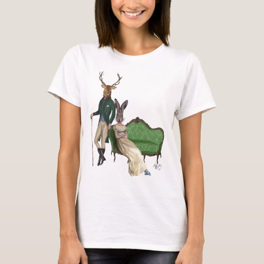 Herr Deer und Frau Rabbit T-Shirt (Vorderseite)