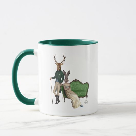Herr Deer und Frau Rabbit Tasse (Links)