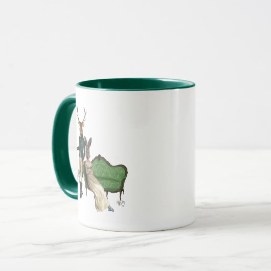 Herr Deer und Frau Rabbit Tasse (Vorderseite Links)
