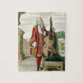Herr, der das Cello spielt, erschienene c.1688-90 Puzzle (Vertikal)
