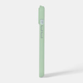 Herr, der heilt, hellgrün, einfache christliche iPhone 15 hülle (Linke Seite)