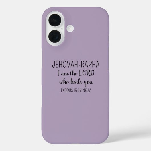 Herr, der heilt, helllila einfaches Christentum Case-Mate iPhone Hülle (Rückseite)