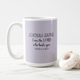 Herr, der heilt, helllila einfaches Christentum Kaffeetasse