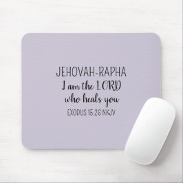 Herr, der heilt, helllila einfaches Christentum Mousepad