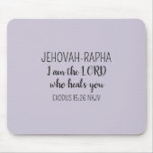 Herr, der heilt, helllila einfaches Christentum Mousepad (Vorne)