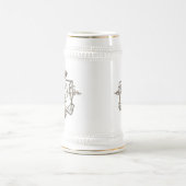 Herr der Küche Monogramm Bierkrug Bierglas (Mittel)