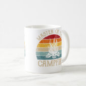 Herr des Lagerfeuers Camping Camper Kaffeetasse (VorderseiteRechts)