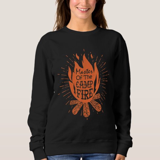 Herr des Lagerfeuers   Camping       Sweatshirt (Vorderseite)