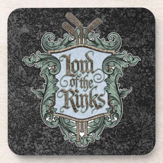 Herr des Rinks (Hockey) Getränkeuntersetzer (Vorderseite)