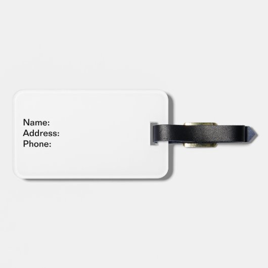 Herr - Die Hälfte von Herrn und Frau Gepäckmarke f Gepäckanhänger (Rückseite horizontal)