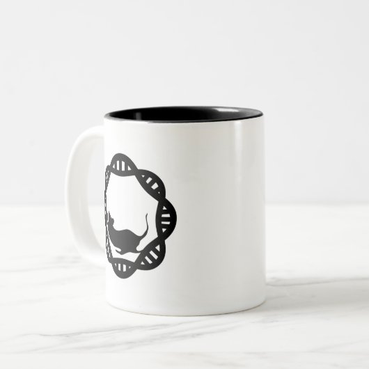 Herr DNA Zweifarbige Tasse (Vorderseite Links)