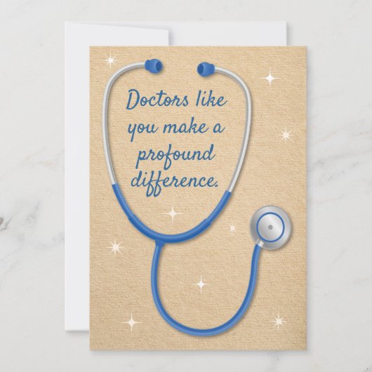 Herr Doktor, danke, dass du einen tief greifenden Karte (Vorderseite)