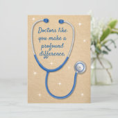 Herr Doktor, danke, dass du einen tief greifenden Karte (Stehend Vorderseite)