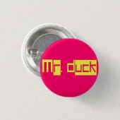 Herr Duck Mini-Button Button (Vorne & Hinten)