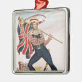 Herr E.F. Saville als 'Gewerkschafts-Jack Silbernes Ornament (Links)