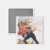 Herr E.F. Saville als "Union Jack Magnet (Vorderseite/Rückseite)