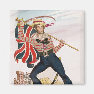 Herr E.F. Saville als "Union Jack Magnet