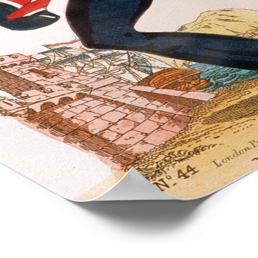 Herr E.F. Saville als "Union Jack Poster (Ecke)