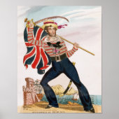 Herr E.F. Saville als "Union Jack Poster (Vorne)