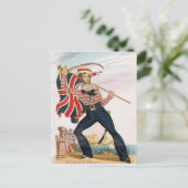 Herr E.F. Saville als "Union Jack Postkarte (Stehend Vorderseite)