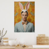 Herr Easter Bunny Poster (Küche)