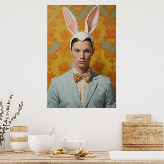 Herr Easter Bunny Poster (Küche)