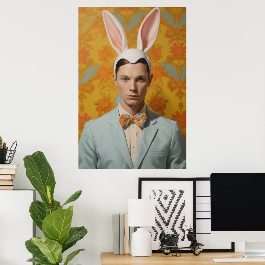 Herr Easter Bunny Poster (Heimbüro)
