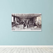 Herr Edison , Der herausragende Elektriker Leinwanddruck (Insitu (Holzboden))