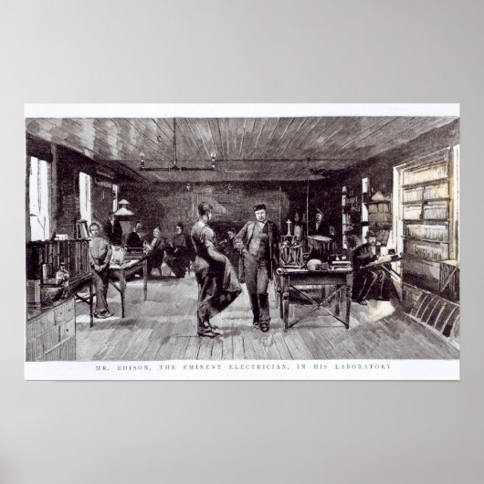 Herr Edison , Der herausragende Elektriker Poster (Vorne)