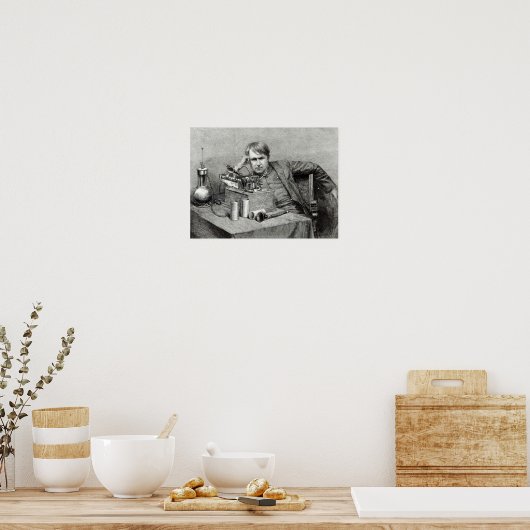 Herr Edisons neuer Tonträger Poster (Küche)